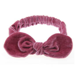 Velvet Headband Girls - Purple/Pink