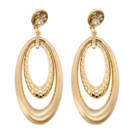 Big Oval Hoops - Gold