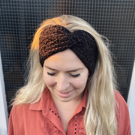 Winter haarband fluffy 2.0 zwart