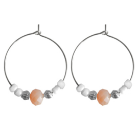 Hoops Beads -  Silver