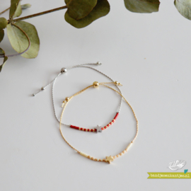 Mix Bracelet Star - Red & Silver