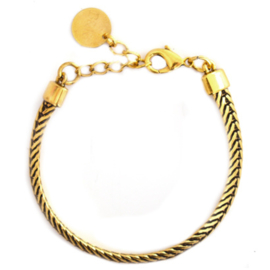 Bracelet Metal Twine - Gold