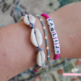 Armbandje met Naam - Roze