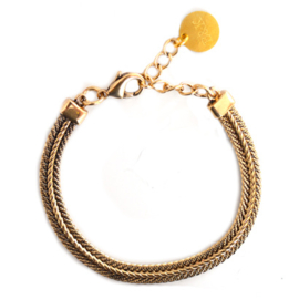 Bracelet Metal Double - Gold