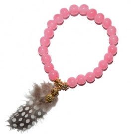 Feather Bracelet - Pink