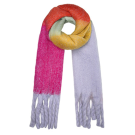 Sjaal winter/herfst met vrolijke kleuren