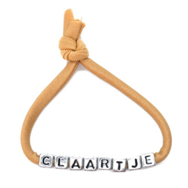 Armbandje met Naam - Beige