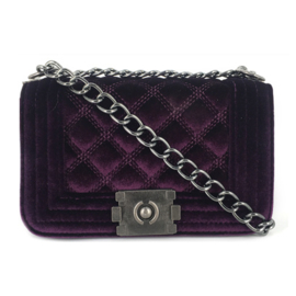 Velvet Bag - Purple