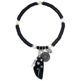 Feather Bracelet - Black