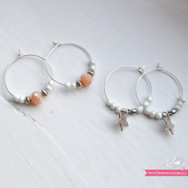 Hoops Beads -  Silver