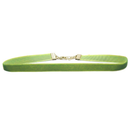 Velvet Choker Small - Green