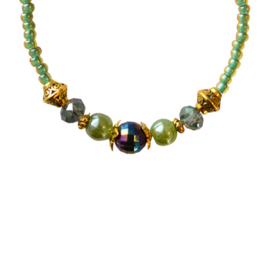 Sparkling Bracelet - Green & Gold