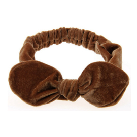 Velvet Headband - Brown