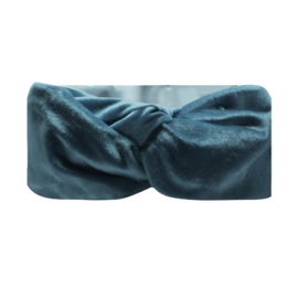 Haarband Bandeau Velvet Blauw