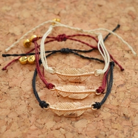 Mix Bracelet Feather - Red (dark)