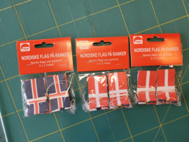 Scandinavische vlaggetjes