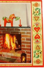 Julbonad 2 Dalarna  (kerstposter)