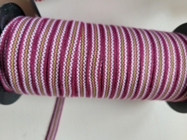 Roodviolet, gestreept,     prijs per meter
