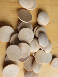 Houten ronde "knopen"