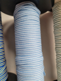 Smal lichtblauw band,  4 mm    prijs per meter