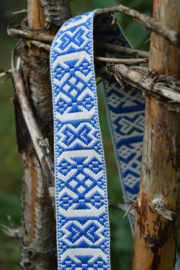 Allmogeband, blauw