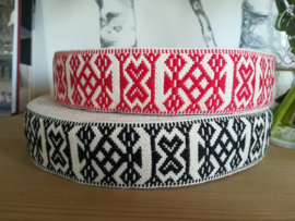 Allmogeband, rood