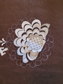 Vadmal, bruin lapjes 20 x 30