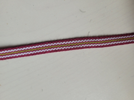 Roodviolet, gestreept,     prijs per meter