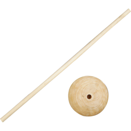 Staander van hout (voor bv een meiboom), kleine voet