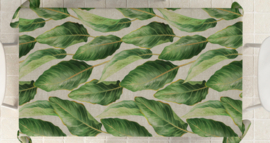 Gecoat tafellinnen digitaal geprint  - Big green leaf