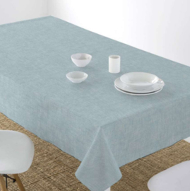 Gecoat tafellinnen/tafelkleed - Linnenlook azul