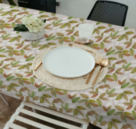 Gecoat tafellinnen/tafelkleed - Talma terra
