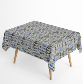 Gecoat tafellinnen/tafelkleed - Poissin Fish