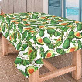 Gecoat tafellinnen/tafelkleed digitaal geprint - Avocado
