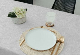 Gecoat tafellinnen/tafelkleed - Nanda grijs
