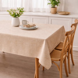 Tafelzeil - Linnen look zand
