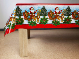 Tafelzeil kerst - Classic christmas red