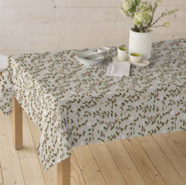 Gecoat tafellinnen/tafelkleed -Ivy christmas