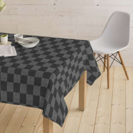Gecoat tafellinnen/tafelkleed - Pompdoek zwart