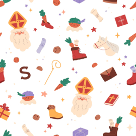Geplastificeerd katoen - Sinterklaas kapoentje