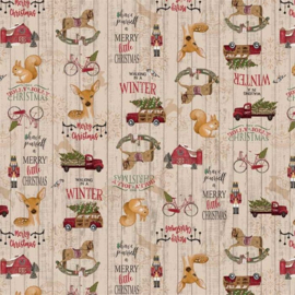Tafelzeil kerst - Holly jolly