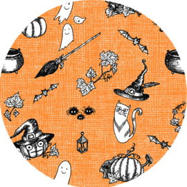 Tafelzeil rond - Halloween