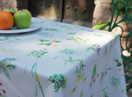 Gecoat tafellinnen/tafelkleed - Renoir tuin