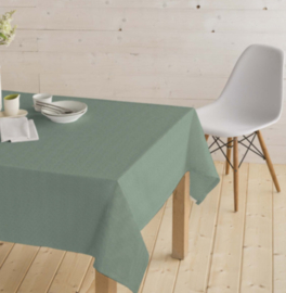 Gecoat tafellinnen/tafelkleed - Aniston groen