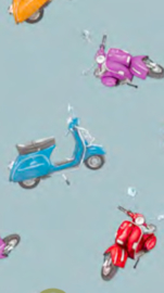 Tafelzeil - Vespa scooter blauw