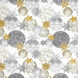 Tafelzeil kerst - Christmas deco white