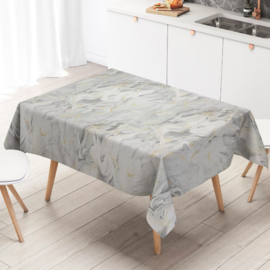 Tafelzeil - Marmer look lichtgrijs/goud