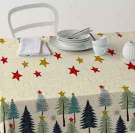 Gecoat tafellinnen/tafelkleed - Christmas joy