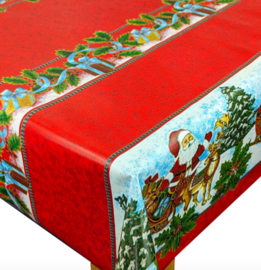 Tafelzeil kerst - Classic christmas red