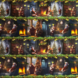 Tafelzeil kerst - Christmas evening